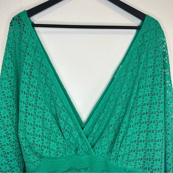 BIBI Green Island Beauty Romper Green 1X - Picture 2 of 16